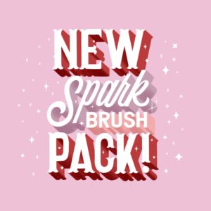 procreate spark brush pack learn hand lettering