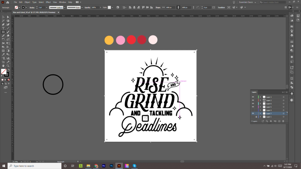 add texture to lettering illustrator