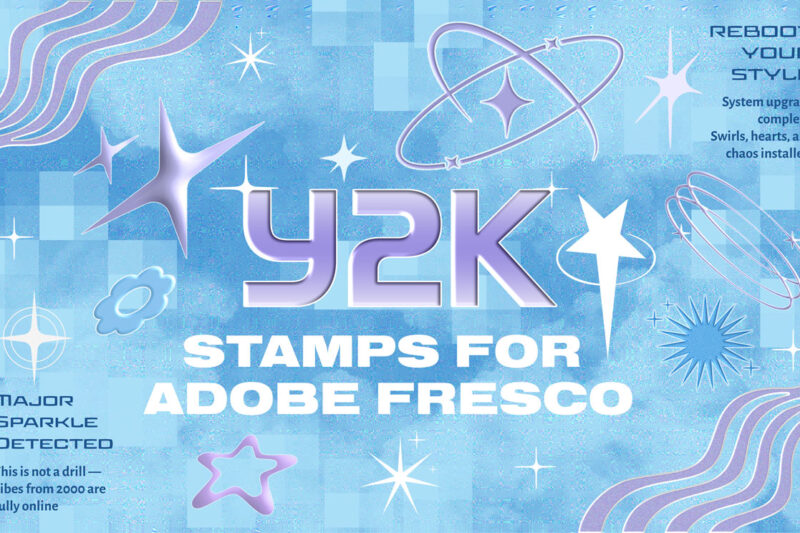 Y2K Stamps for Adobe Fresco